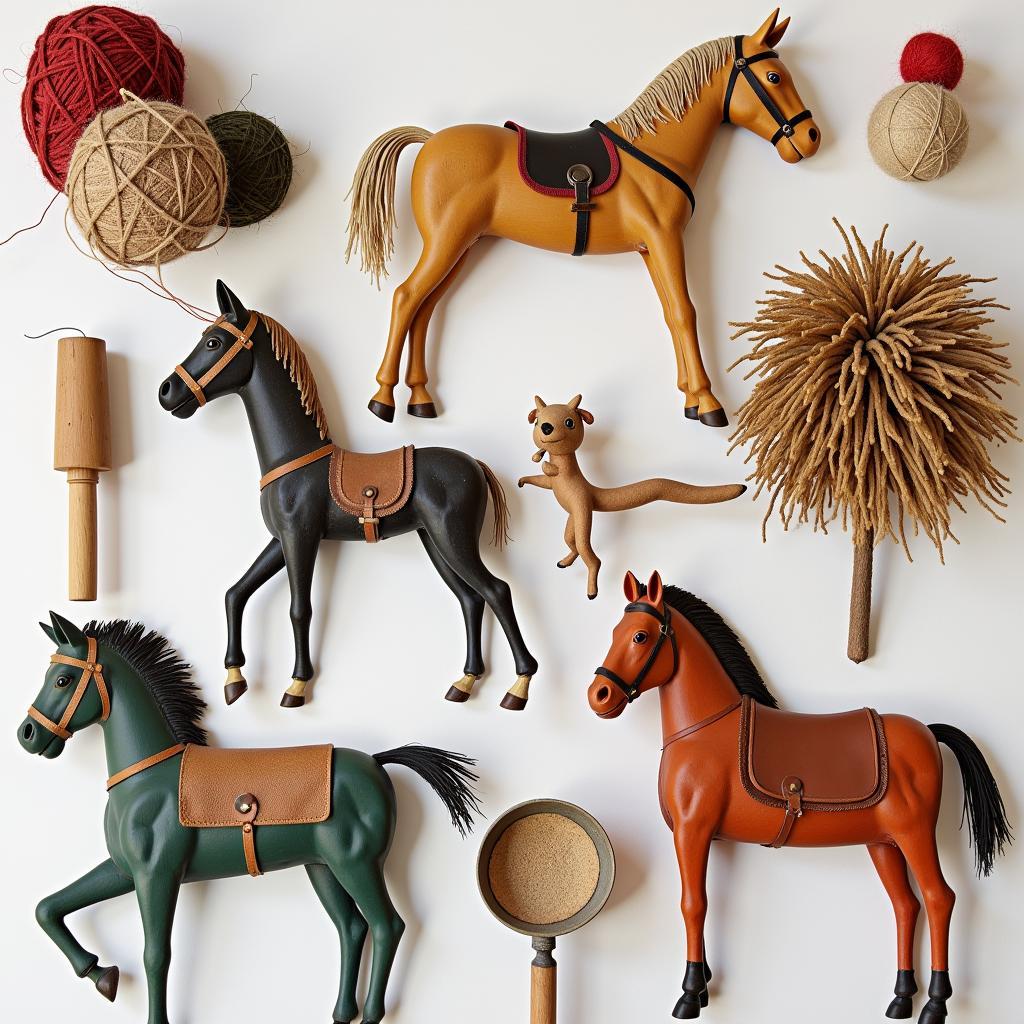 Materials Used in Vintage Stick Horses