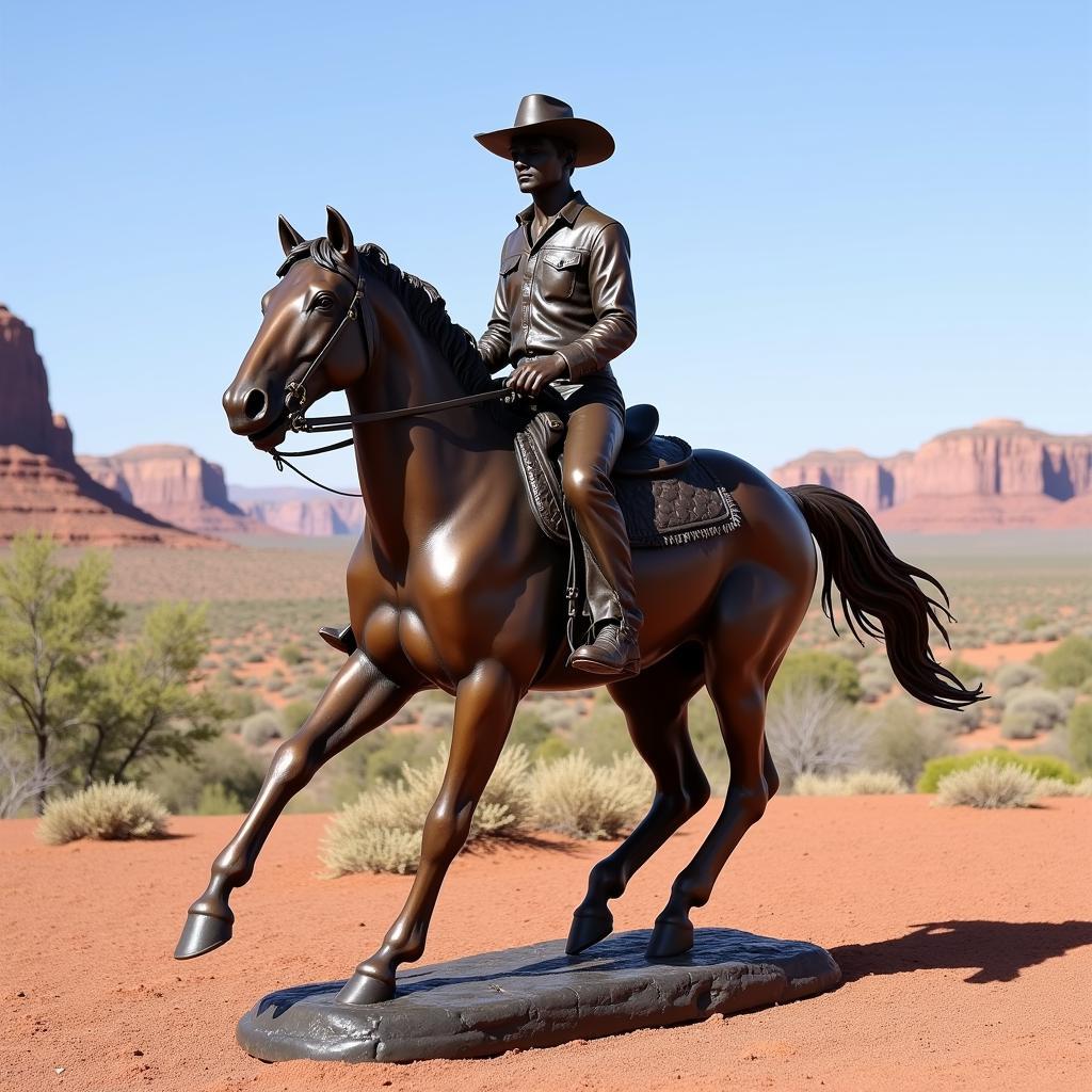 Western Art Horse Sculpture