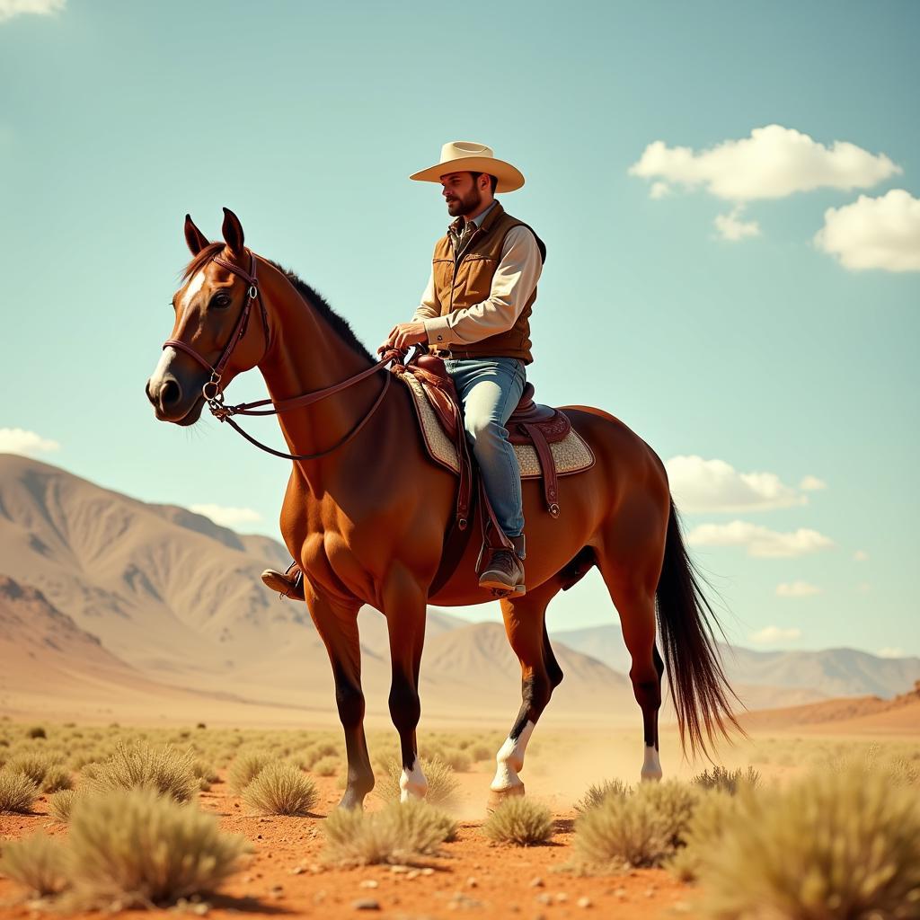 Western Horseback Riding in Action