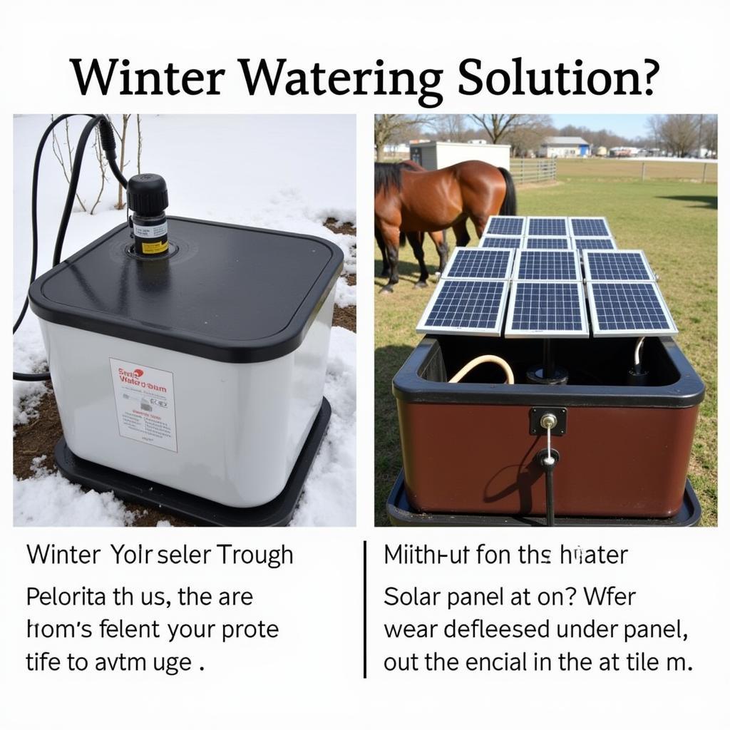 Winter Water Trough Solutions: Heated Water Troughs and Solar Heaters