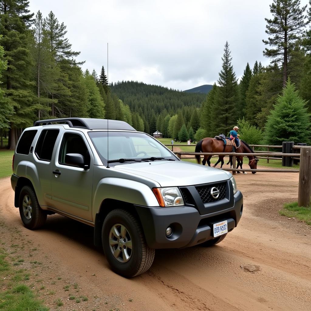 Xxterra Parked Near a Trailhead